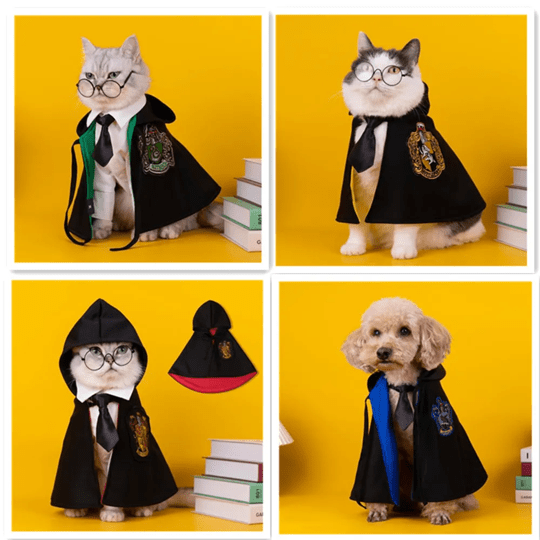 Déguisement pour chat et chien - Cape Harry Potter