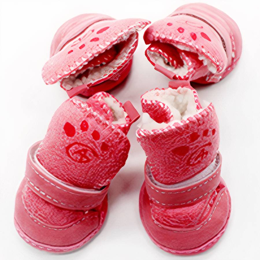 Bottes de neige en daim pour petits chien