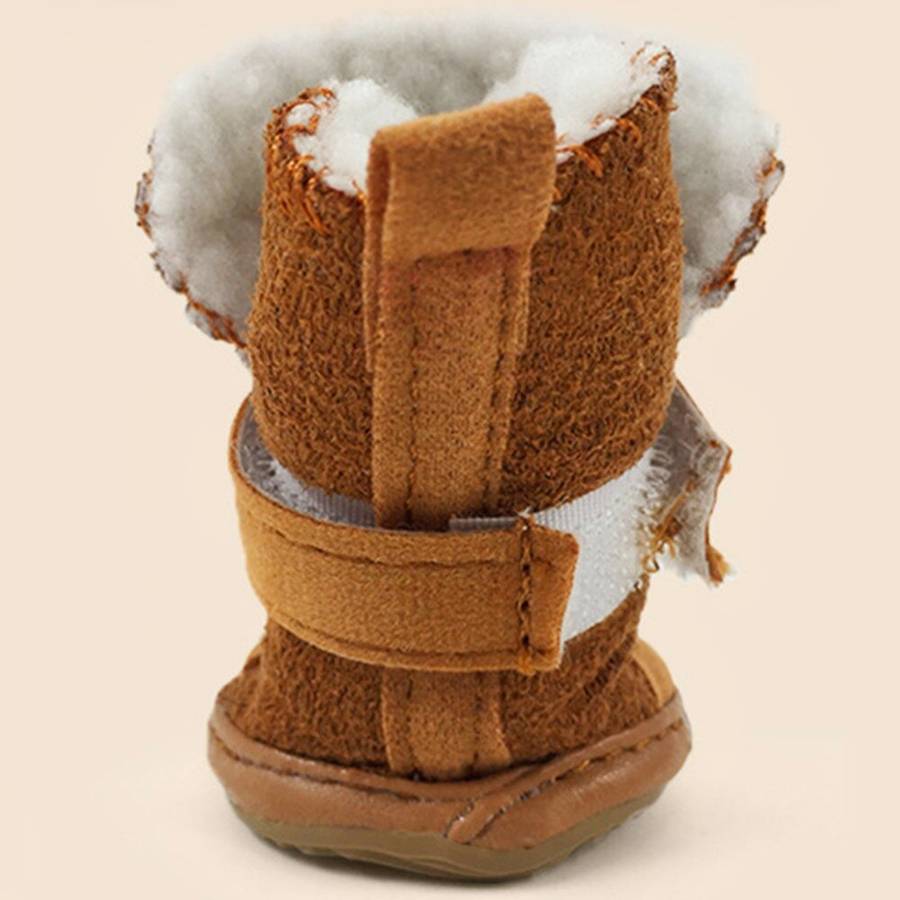 Bottes de neige en daim pour petits chien