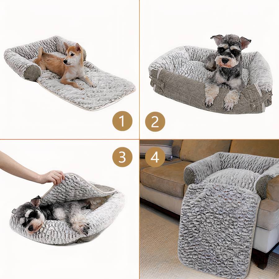 Canapé doux et chaud pour chien