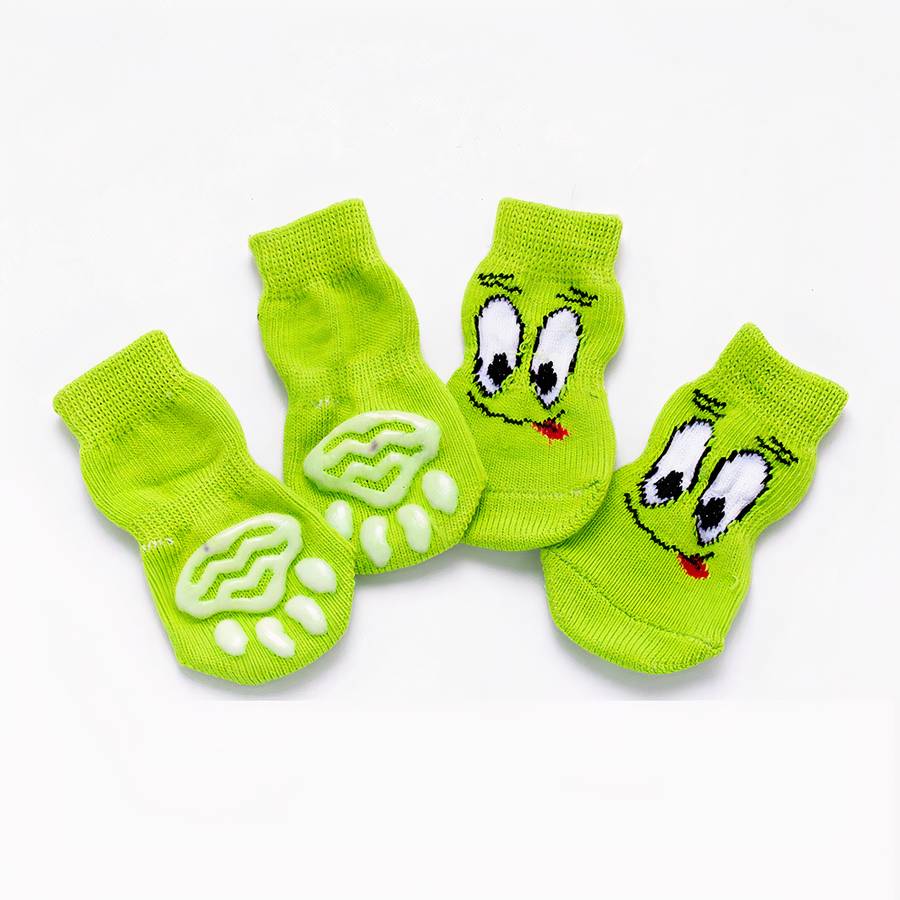 Chaussons antidérapants motif animal pour chien