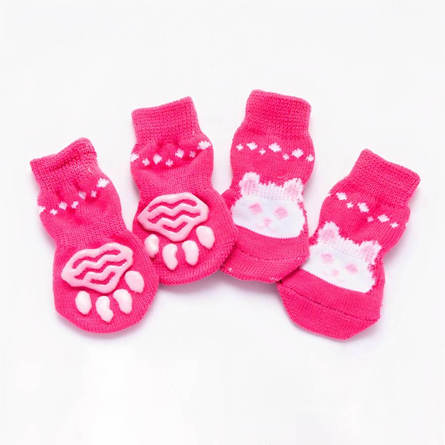 Chaussons antidérapants motif animal pour chien