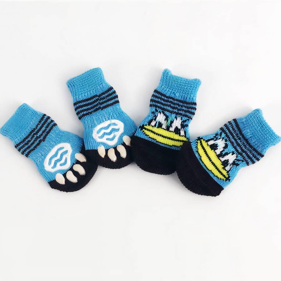 Chaussons antidérapants motif animal pour chien
