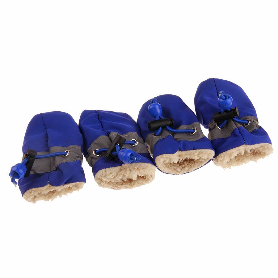Chaussons chaudes de couleur unie pour chien