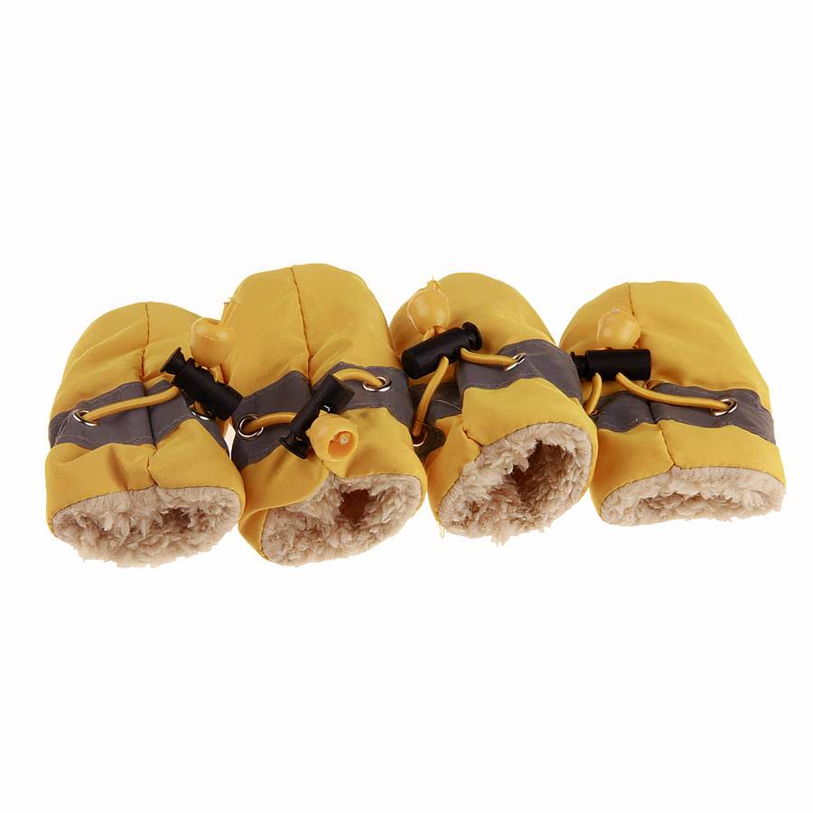 Chaussons chaudes de couleur unie pour chien