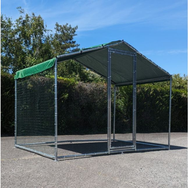 Parc à Poules - 6m² Ø38mm 2x3x2,25m - Acier Galvanisé