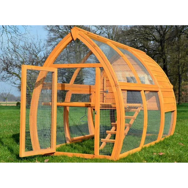 Poulailler en bois pour jardin 2/5 poules 172x76x102 cm