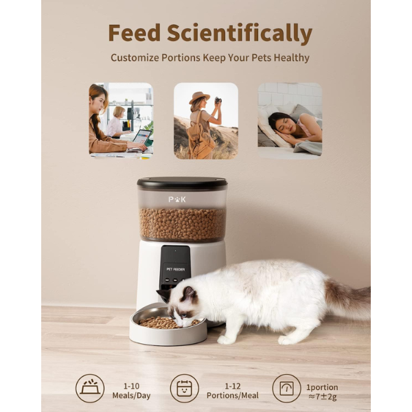 Distributeur de croquette connecté pour chat