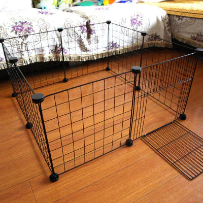 Parc pour chien pliable en métal avec barrières en fer
