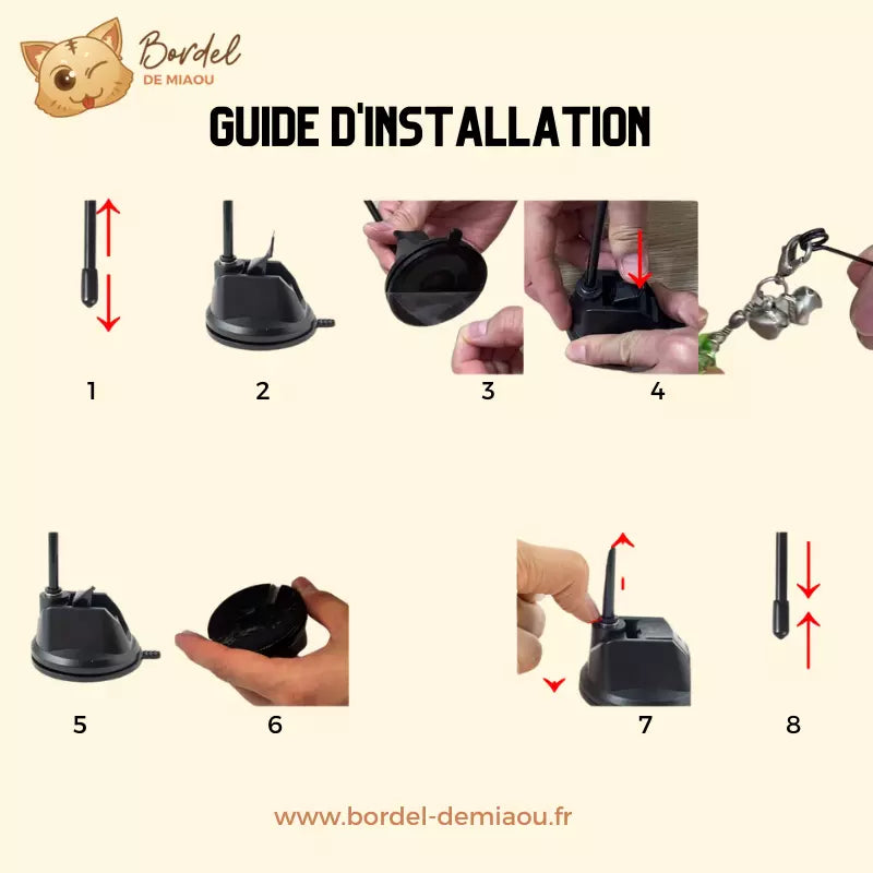 Jouet à plume pour chat