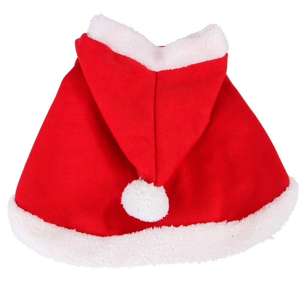 Déguisement pour chat - Cape Père Noël