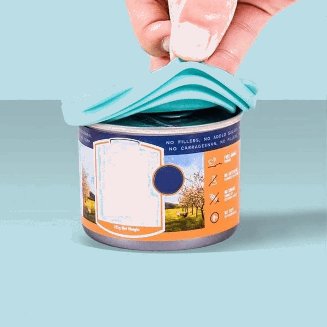 Couvercle de boîte de conserve en silicone pour animal de compagnie