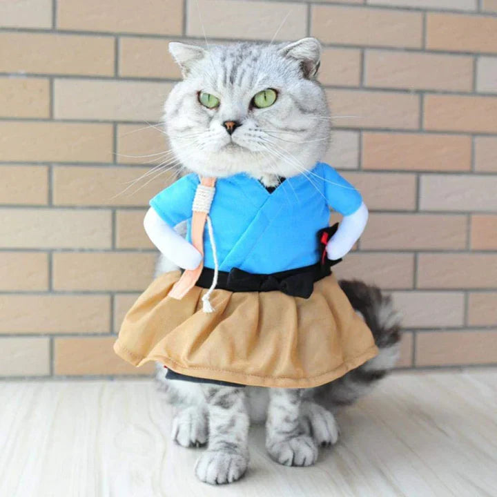 Déguisement pour chat et chien - Samouraï