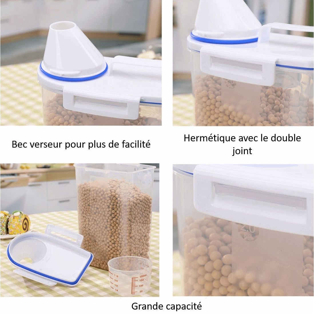 Boîte de conservation à croquettes
