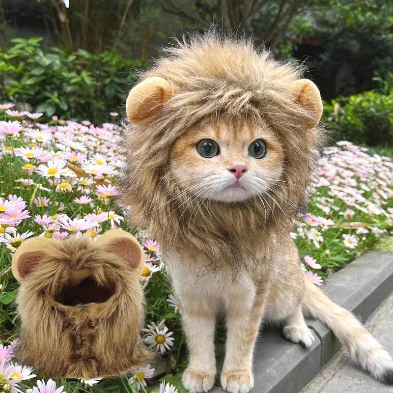 Déguisement pour chat - Perruque crinière de lion