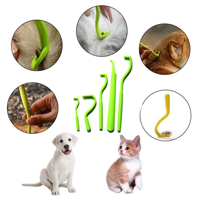 Pince à tiques en plastique pour chien et chat