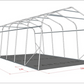 Abri pour bétail 3,6x6x2,68m, PVC, Gris