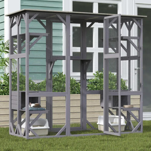 Grande Cage pour Chat à 7 Niveaux