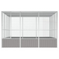 Cage à oiseaux - Cage extérieur Gris 302,5x324,5x211,5 cm Acier galvanisé