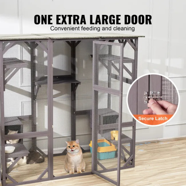 Grande Cage pour Chat à 7 Niveaux