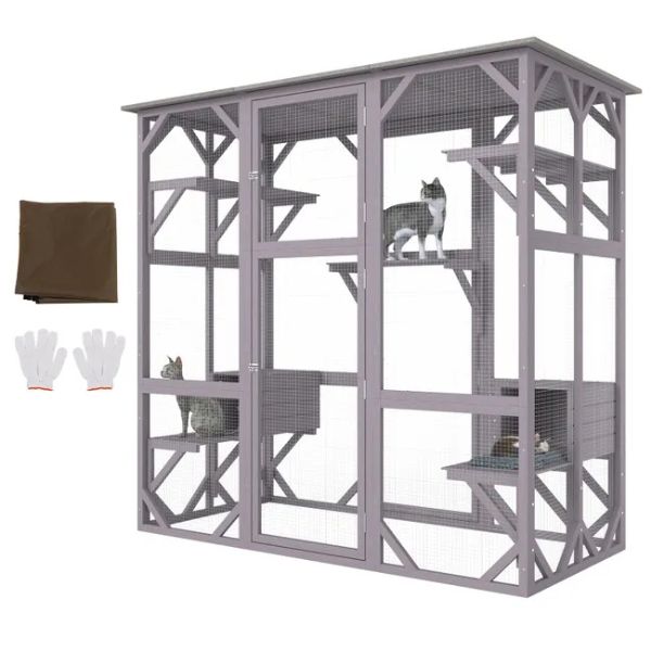 Grande Cage pour Chat à 7 Niveaux