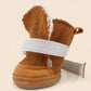 Bottes de neige en daim pour petits chien