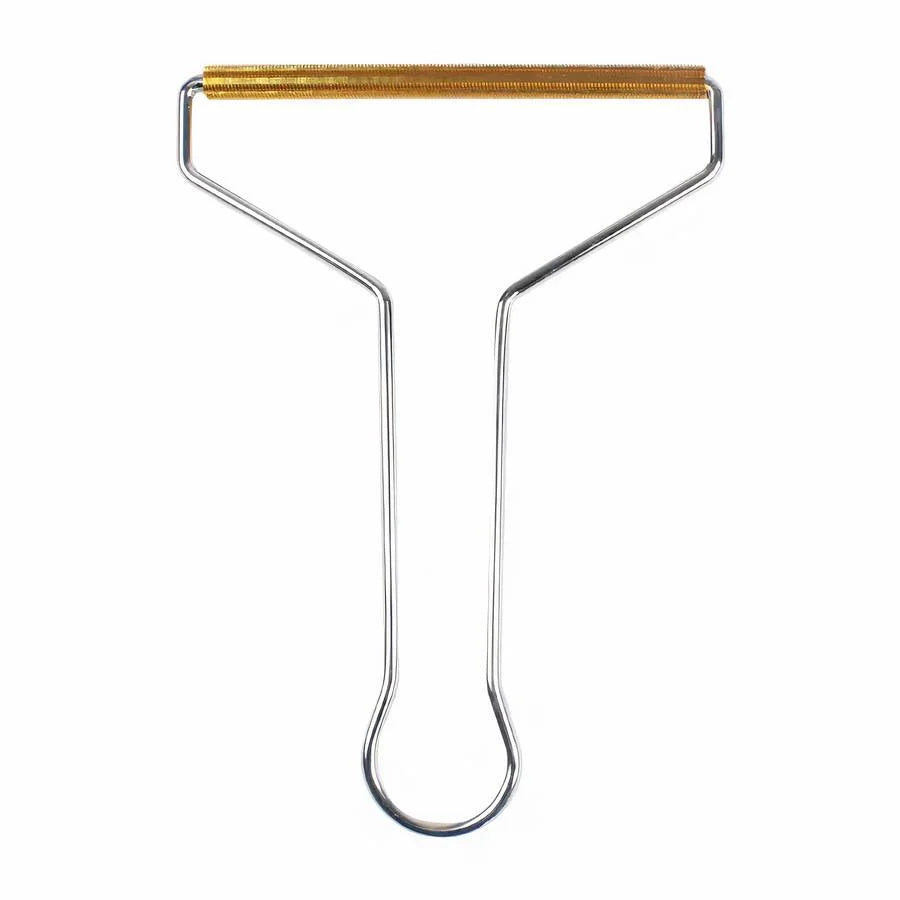 Brosse à vêtements manche acier
