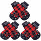 Chaussons antidérapantes carreaux pour chien