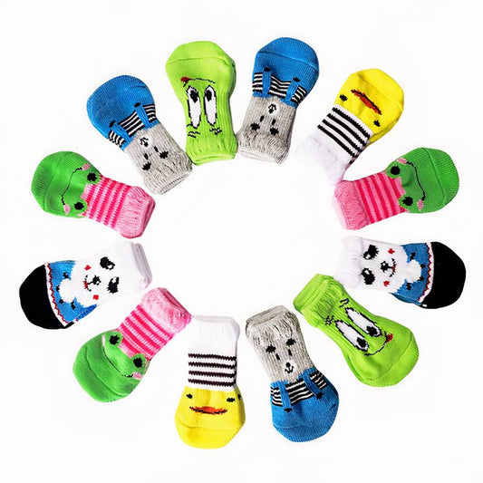 Chaussons antidérapants motif animal pour chien
