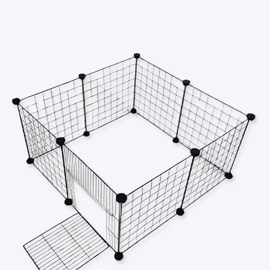 Parc pour chien pliable en métal avec barrières en fer
