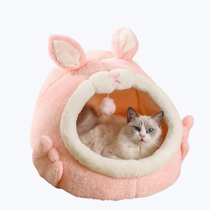 Lit forme lapin pour chat