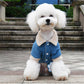 Manteau hivernal pour chien en jean