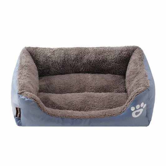 Panier rectangulaire en coton motif patte pour chien XXL
