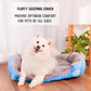 Panier rectangulaire en coton motif patte pour chien XXL