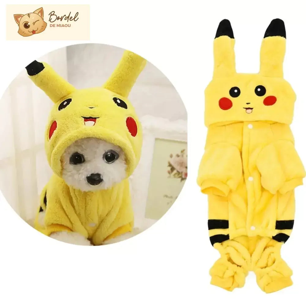 Déguisement pour chat pikachu