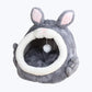 Lit forme lapin pour chat
