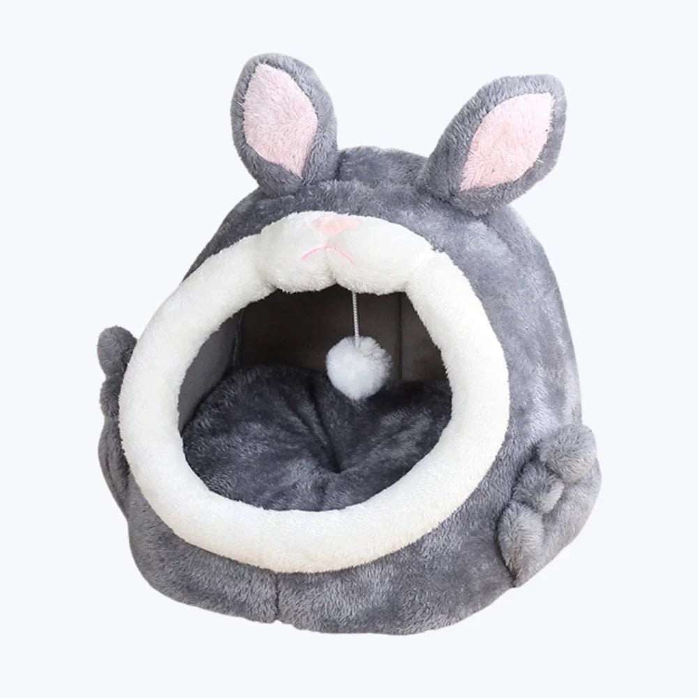 Lit forme lapin pour chat