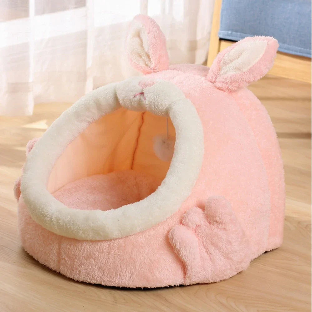 Lit forme lapin pour chat