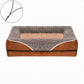Canapé pour chien marron et beige élégant