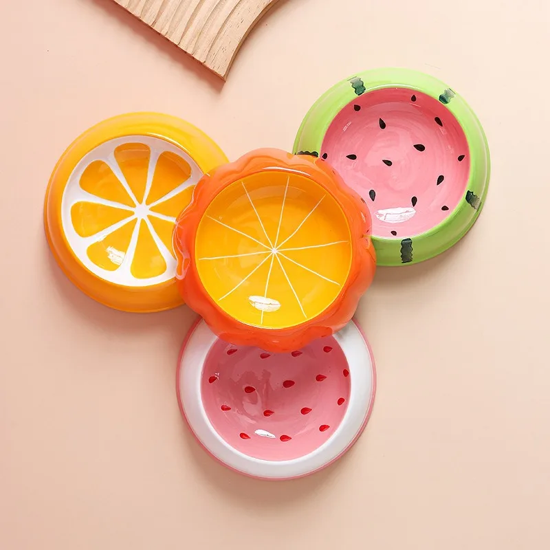 Petite gamelle en céramique pour chien et chat : Edition fruits