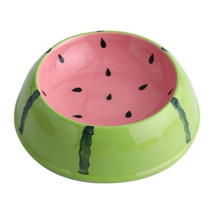 Petite gamelle en céramique pour chien et chat : Edition fruits