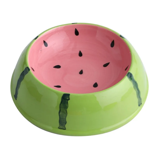 Petite gamelle en céramique pour chien et chat : Edition fruits